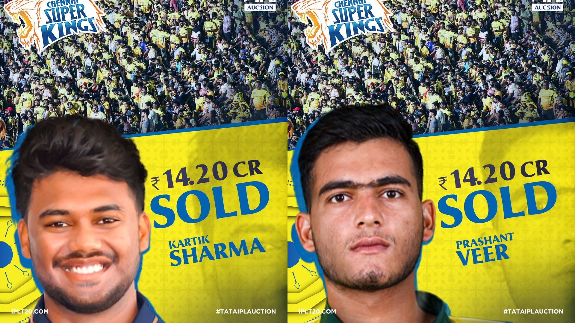 IPL Auction 2026: CSK Buy Kartik Sharma & Prashant Veer